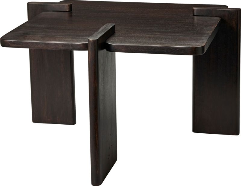 Sidebord i mangotre - Mørk brun