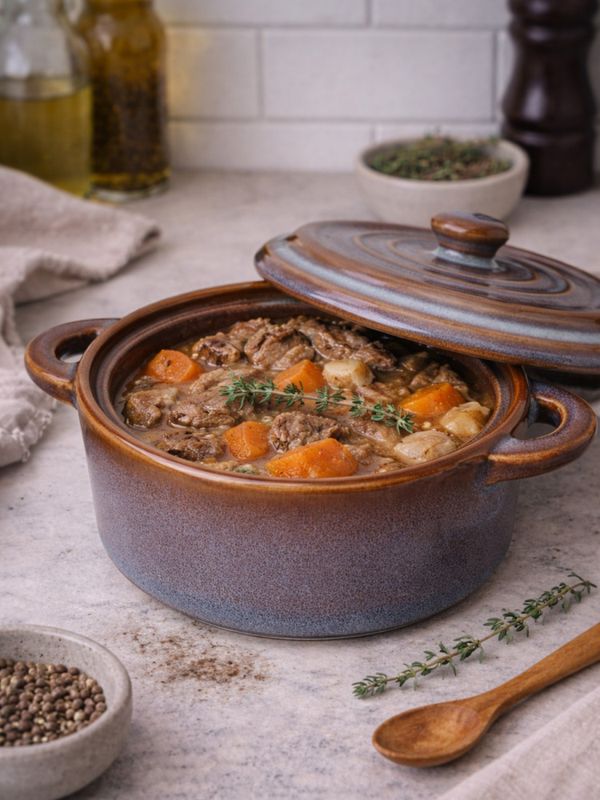 Ildfast minigryte med lokk - rund