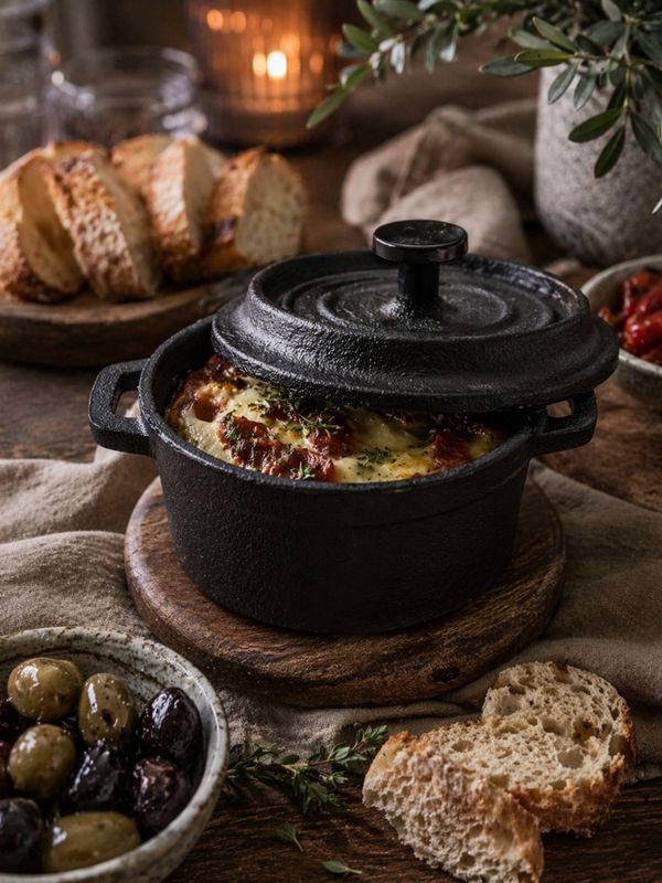 Komplett tapas-sett i støpejern