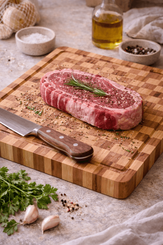 Skjærefjøl i bambus - 37 x 28 cm