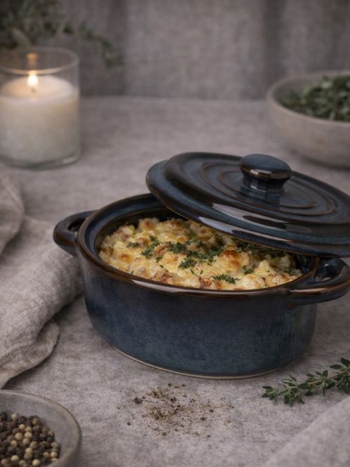 Hovedbilde Ildfast form med lokk - Liten, Oval