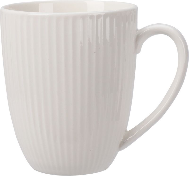 Rille kopp 370 ml - hvit