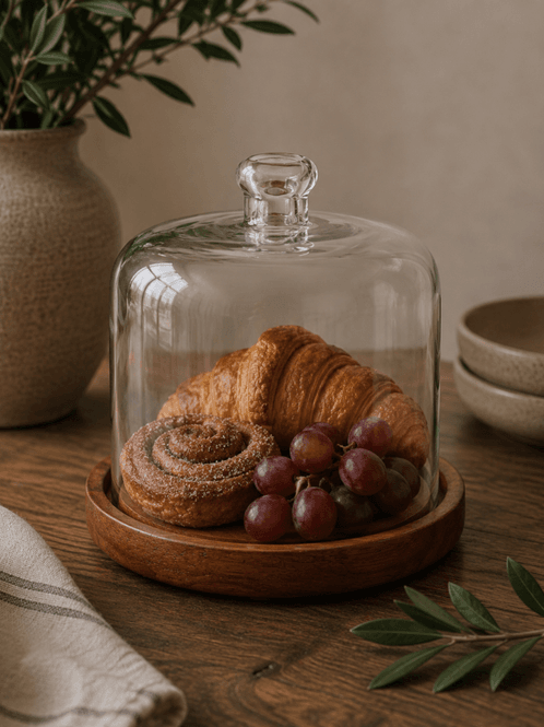 Hovedbilde Kakeklokke med mangotrebrett