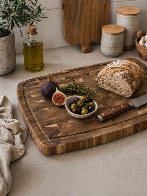 Hovedbilde Skjærefjøl i akasietre - 46 cm