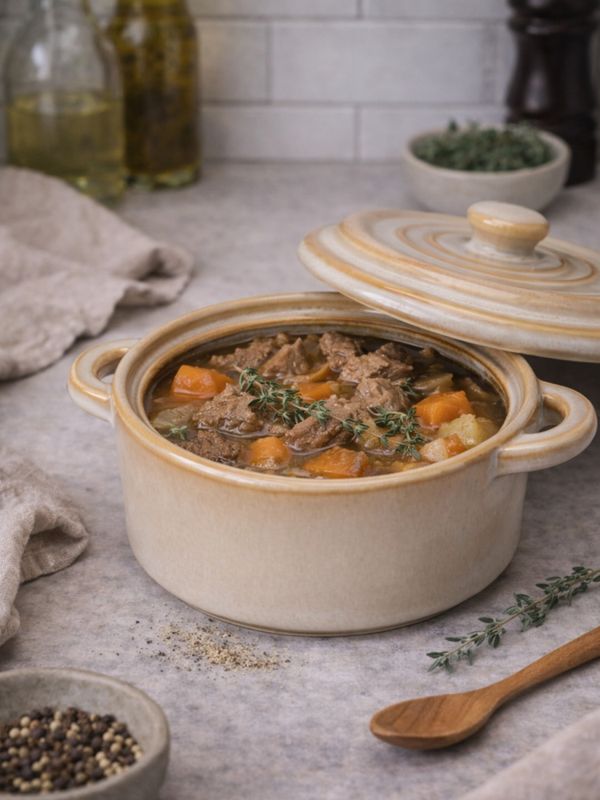 Ildfast minigryte med lokk - rund